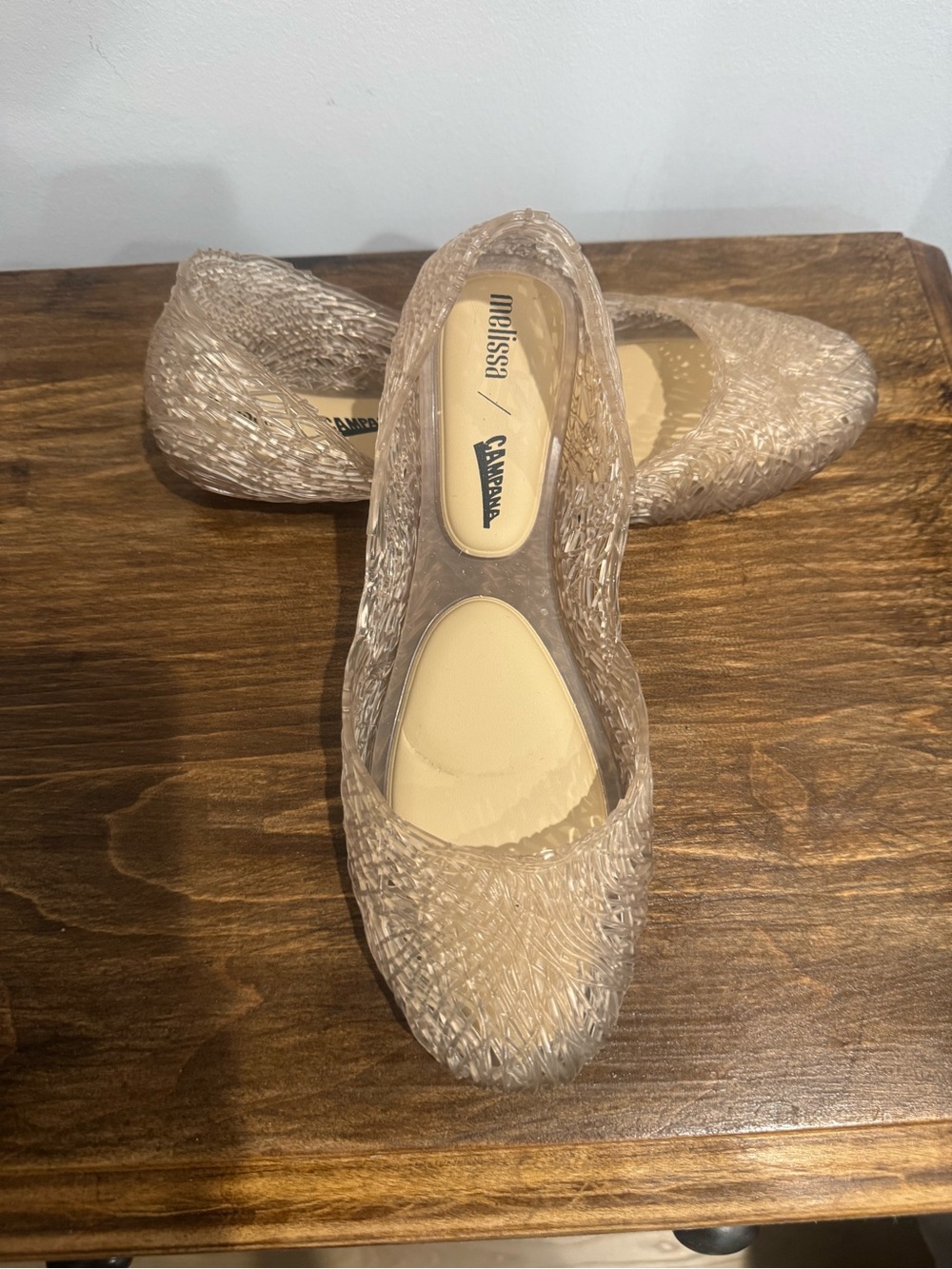 Melissa Beige Jelly Ballet Flats